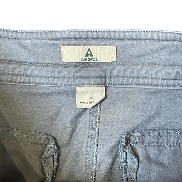 Ascend Casual Mini Skirt‎ Pencil Stretch Gray Lined Tulip Hem Women Size 4 - Picture 8 of 9